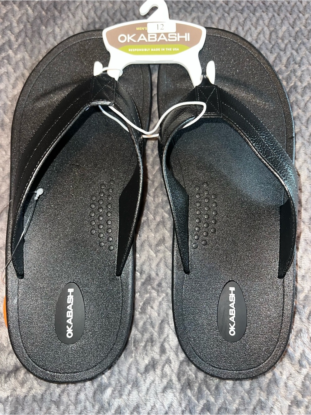 Men’s Okabashi Surf Flip Flops, size 12